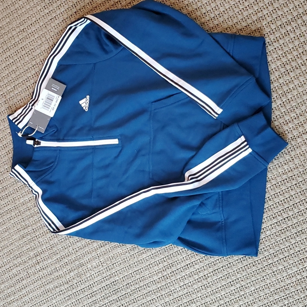 Blue Adidas Half Zip Sweatshirt - Small - NWT